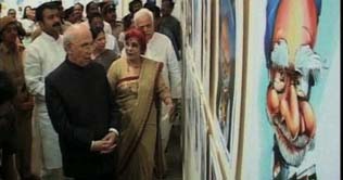 India: Caricatures of cartoonists from across the world displayed